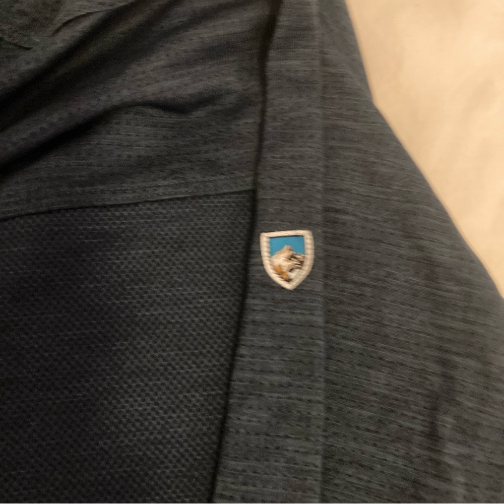 Kuhl Men's lightweight Blue performance Hoodie Size L - Picture 3 of 7